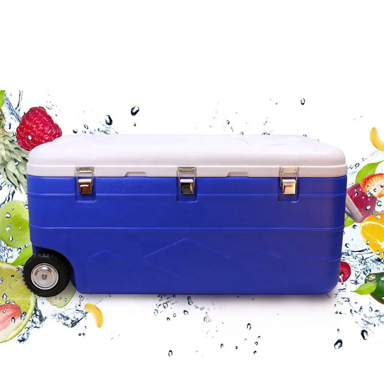 

Picnic Fishing And Boating Ice Chest Cooler Tackle Keep Fresh Hard Cooler Lunch Box With Lock Wheel