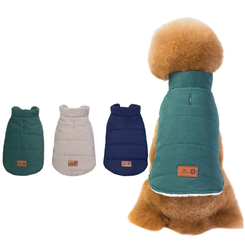 

Wholesale Dog Down Cotton Coats Pet Jackets Dog Waterproof Vest New Design Warm Pet Clothes For Dog