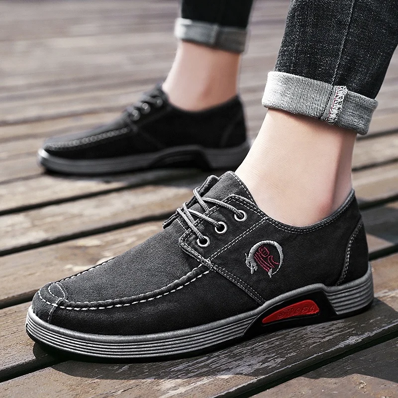 

B125 Comfort Men Sports Footwear Male Fashion Trainers Lovers men's Loafers, Black