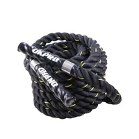 

OKPRO Power Training Black Nylon Gym Fitness Battle Ropes