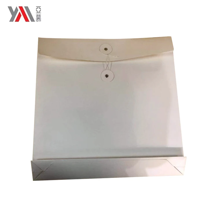 
New product high quality office eco paper file bag with PVC window 