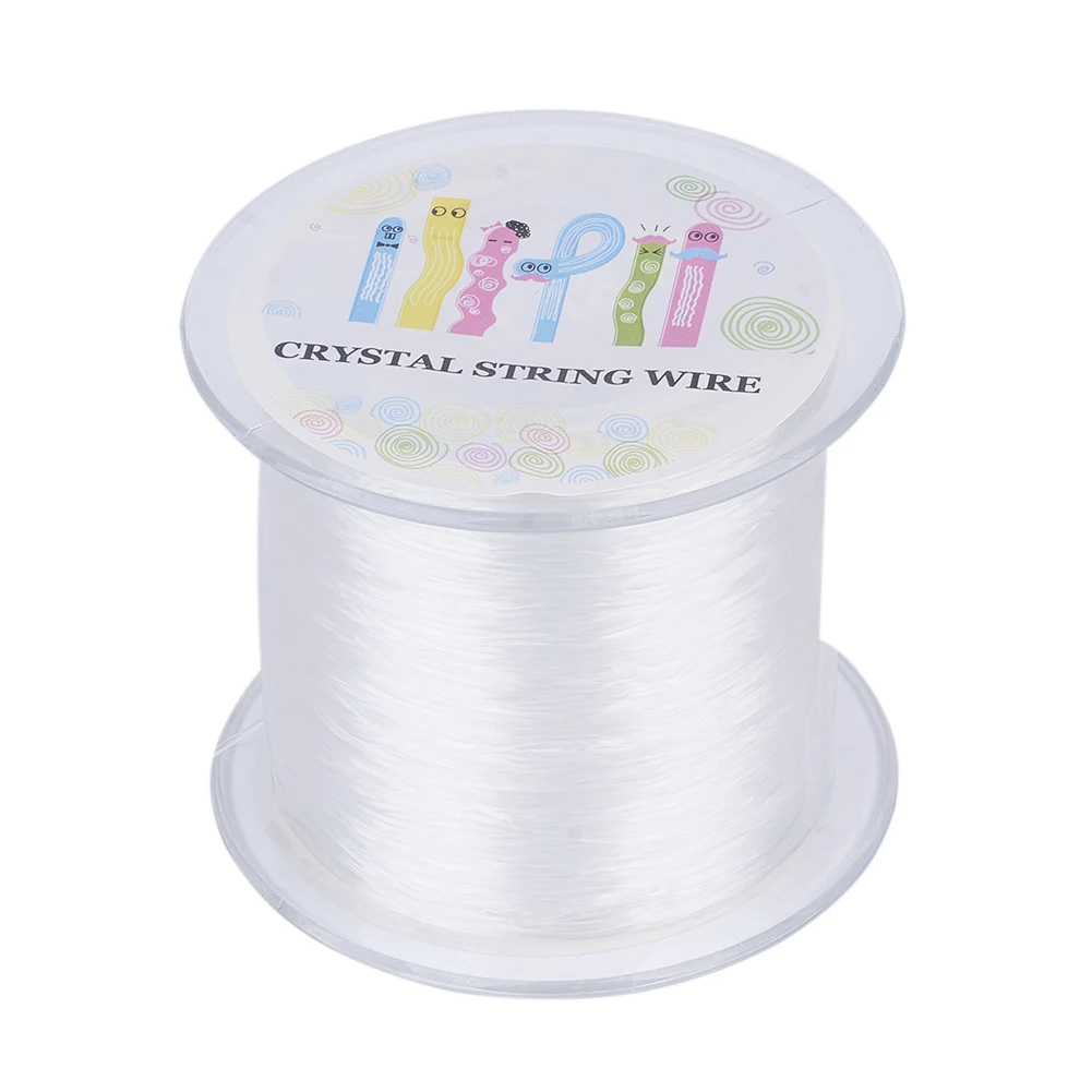 

Pandahall Korean Clear Elastic Crystal Thread for Beaded Necklaces Making