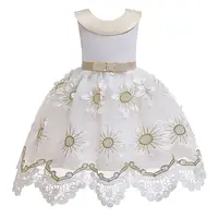 

New Arrivals heyouj2 ready to ship kids dress elegant white girl party dress