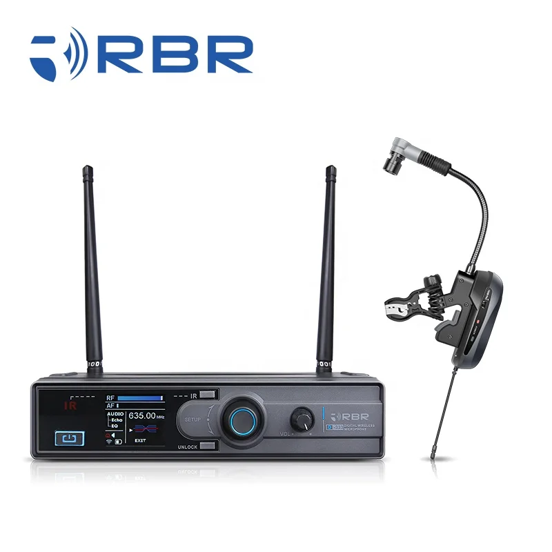 

Echo function d333 digital saxophone wireless microphone, Black