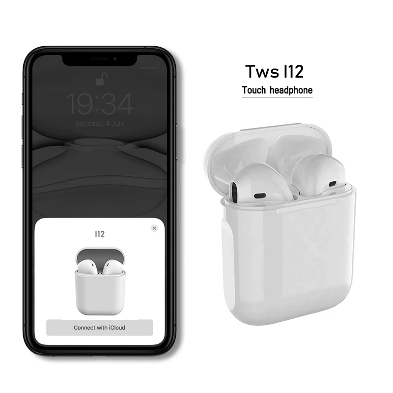 

2021 Original Wireless 5.0 Inpods 12 Mini Sport Earbuds Earphones i12 tws with Charging Case, Customizion