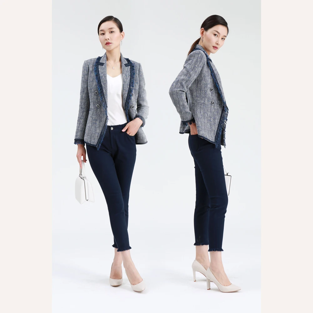 

women blazer with gold buttons blue blazer for women business blazer for women