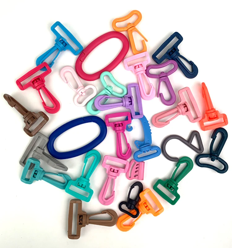 

Eco-friendly Plastic Customized Colors Different Sizes swivel snap g hook buckle with high quality