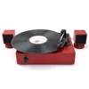 New fashion piano paint mini record player with exteral speakers