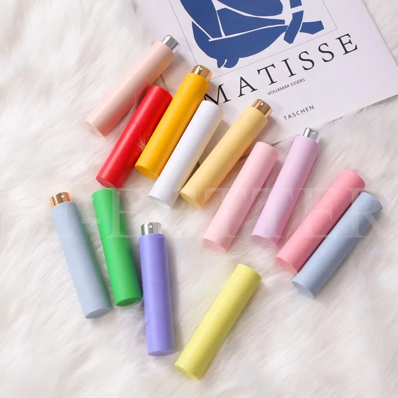 

E-better ready to ship colorful refillable twist perfume spray bottle pocket mini travel atomizer 10ml