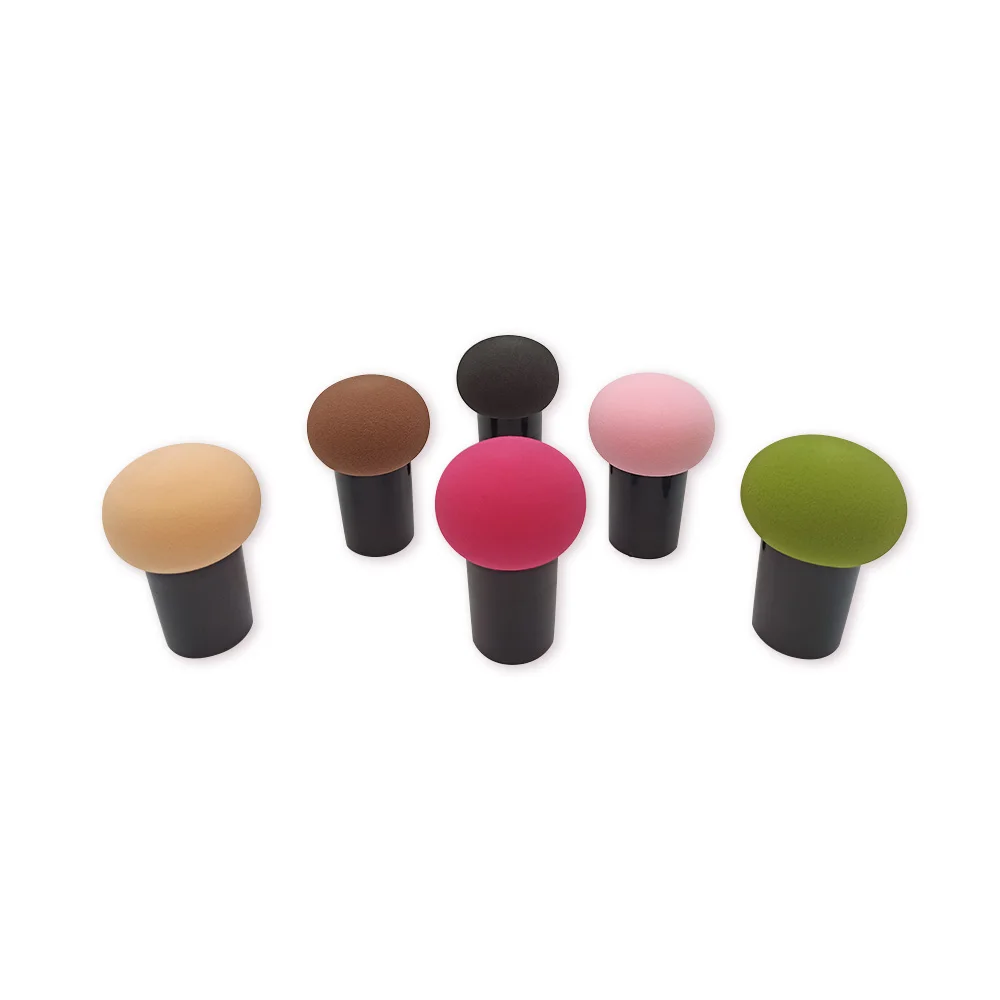 

2021 Beaumaker Mushroom Makeup Sponge Puff Latex Free Soft Soaked Dry and Wet Use Make Up Low MOQ Wholesale, 4colors