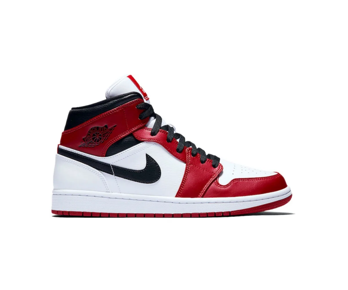 

Nike Air Jordan 1 Mid Chicago men women Casual Outdoor Running Basketball Sports Nike Shoes