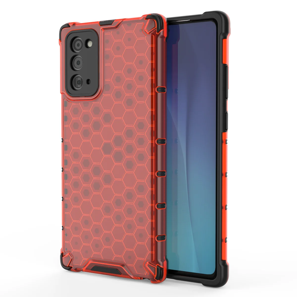 

Hybrid Silicone Hard Case Bumper Cover For Samsung galaxy NOTE20, As pictures
