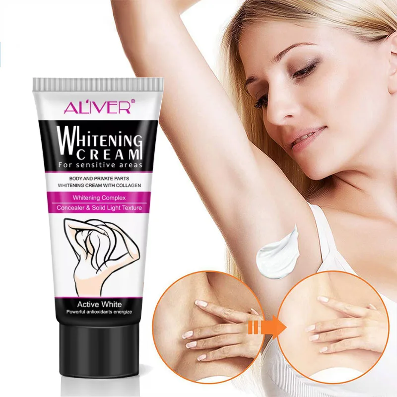 

ALIVER Natural Herbal Whitening Cream Underarm Private Area Body Moisturizing Whitening Cream