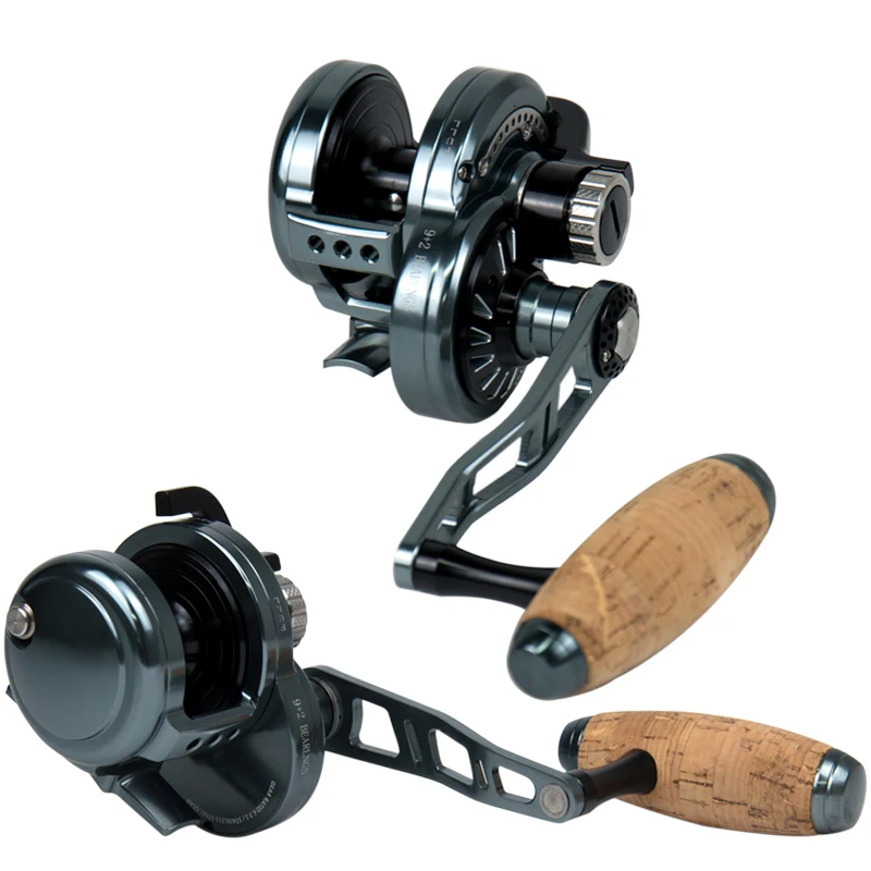 Full Metal 30kg Power Drag  Fishing Trolling Reel Tuna Sea Boat Slow Jigging Reel Pitch Conventional Reel