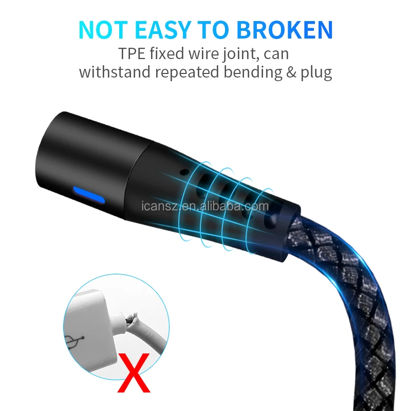 New model Electric 3 in 1 magnetic mobile phone usb charger cable magnet data cables with certificate - ANKUX.COM