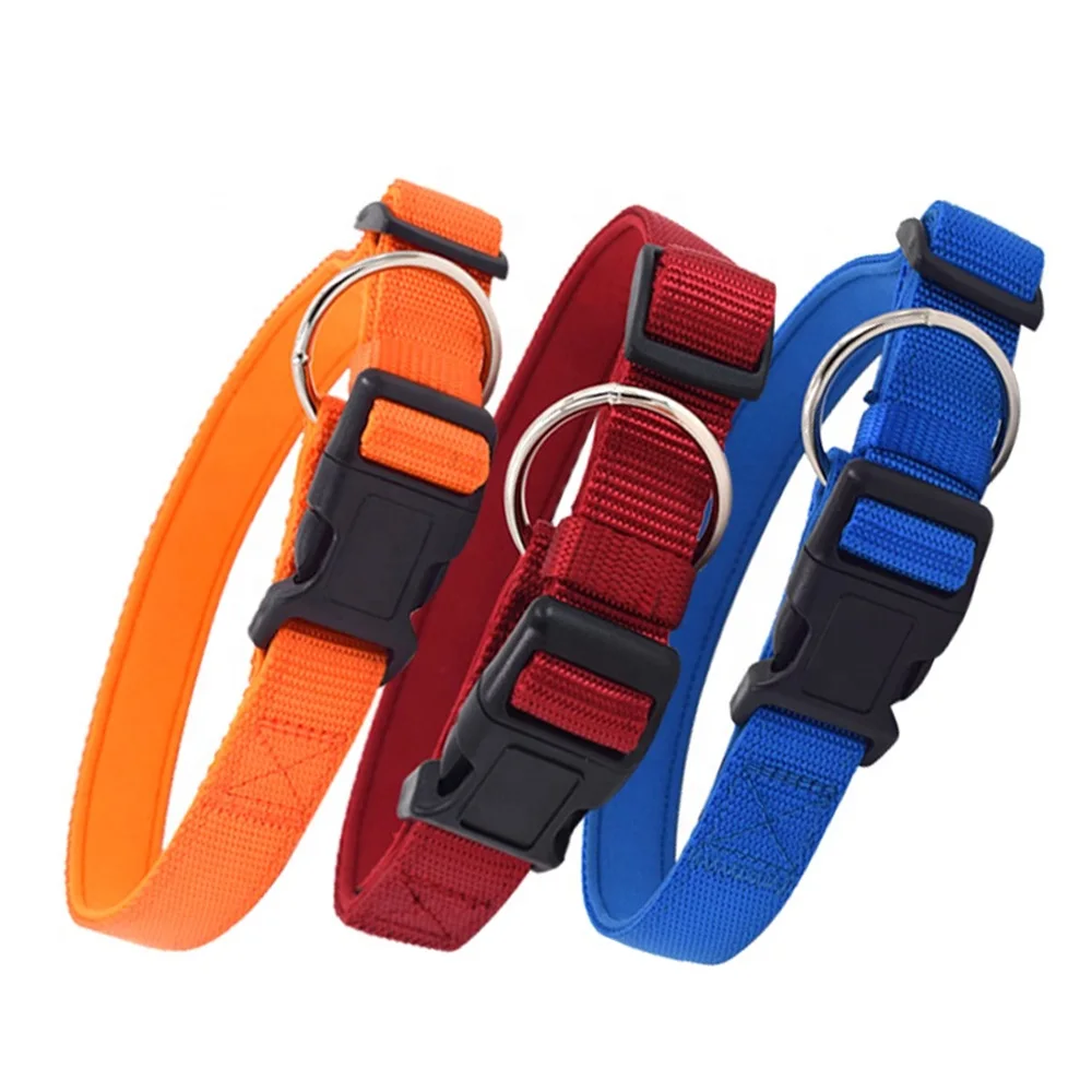 

Wholesale Adjustable Bulk Waterproof Custom logo Hunting Fancy luxury nylon Dog Collar Webbing