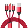 Wholesale Smartphone Cases Universal 3 in 1 Fast Charger Power Only USB Cable for Cell Phone