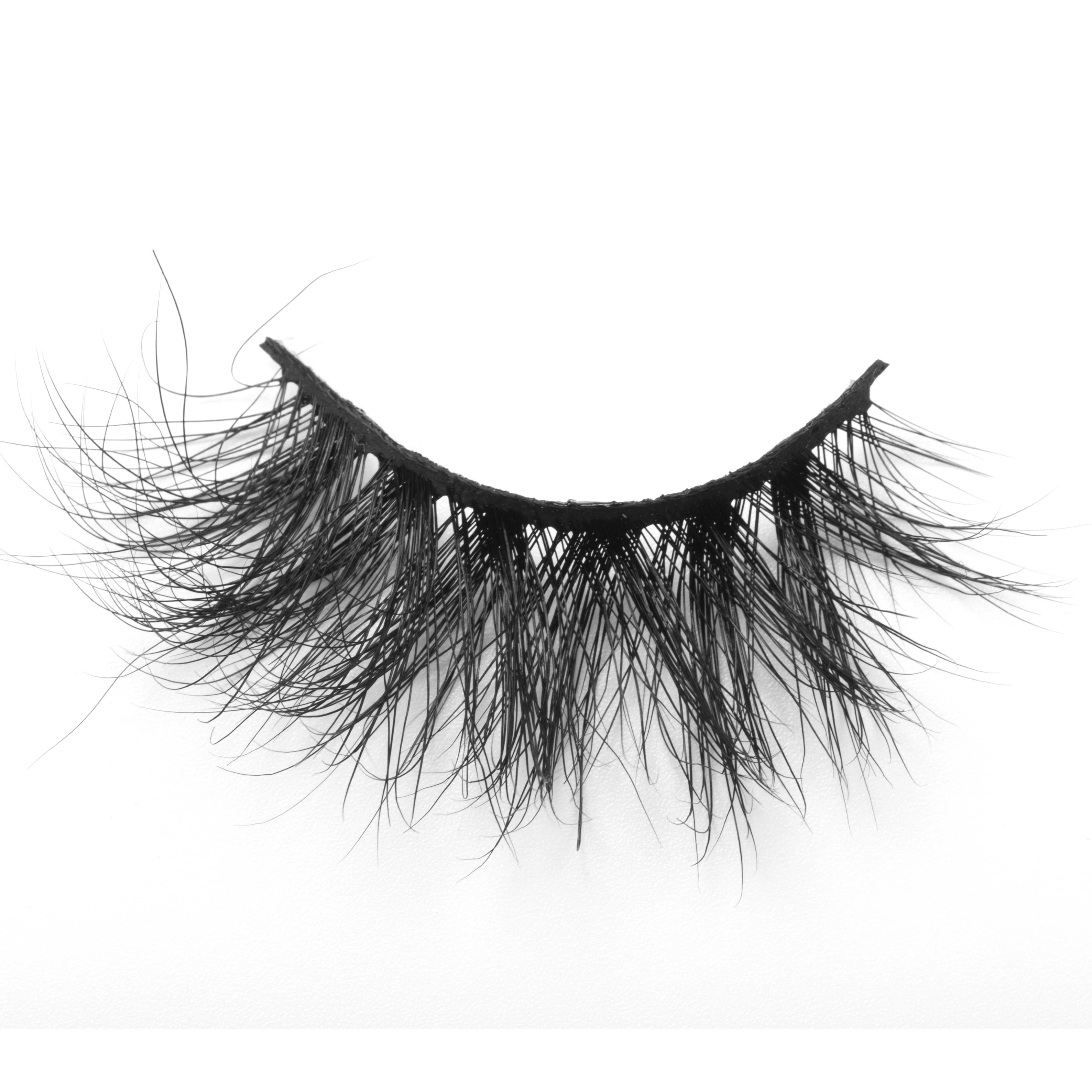 

Wispy and Fluffy Mink Eyelashes 3d 4d 5d 25mm real mink lashes top quality large special discount big sale Super September, Black