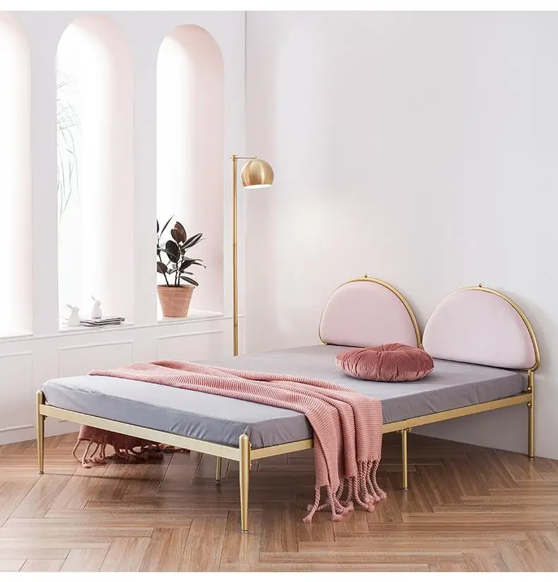 Nordic iron sofa small family living room modern simple 2-seat combination light luxury web celebrity iron sofa chair