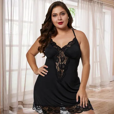 

wholesales ladies sexy nighty for honeymoon V neck sling night dresses for woman ice silk plus size dress pajamas set, 7 colors
