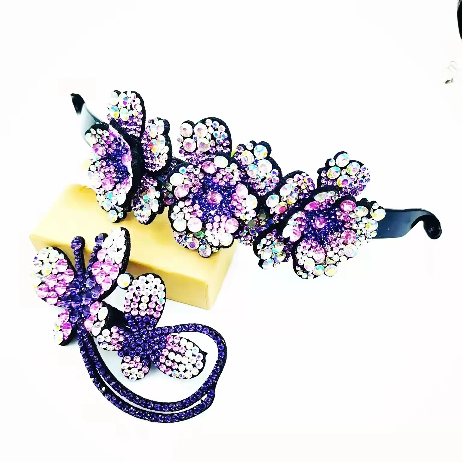 Coil Hair Clips for nurse pussies clip colorful diamond hair clip 2 pieces set