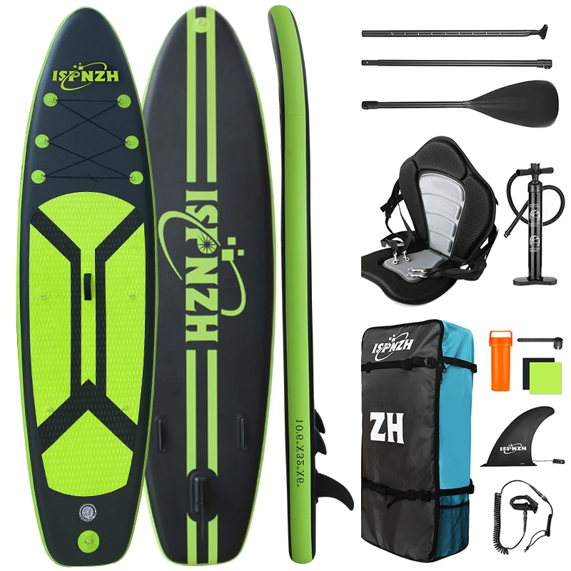 

New Design Inflatable Stand Up Paddle Board With Sup Accessories, Green