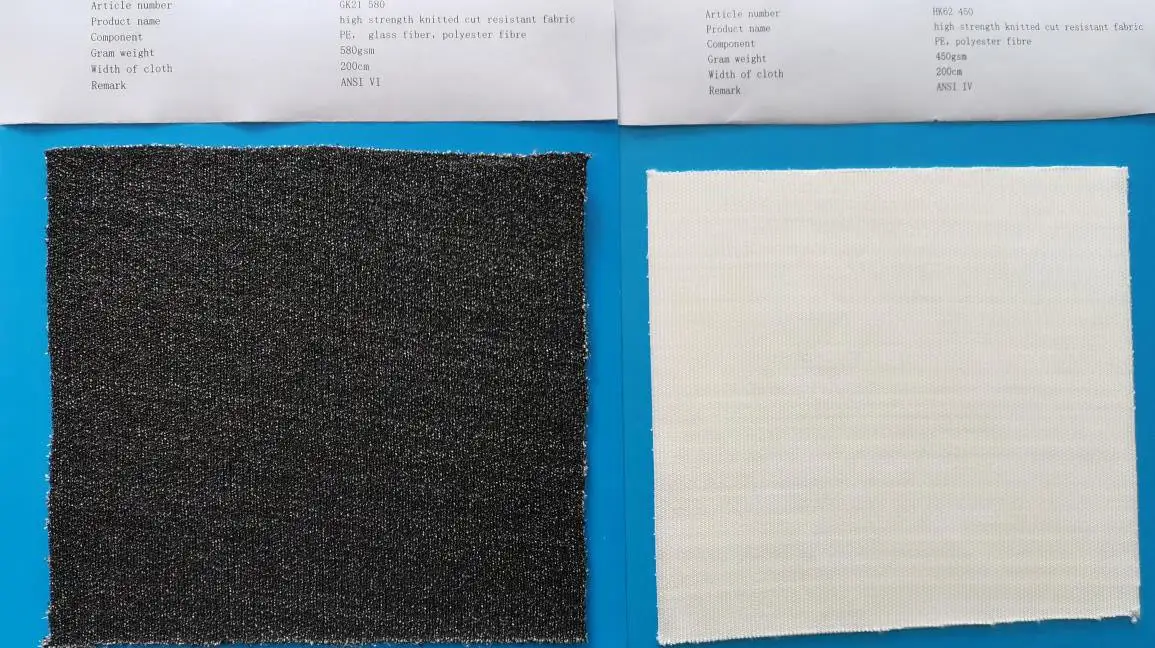 Knife Resistant Anti Cut Kevlar & Nomex Composite Fabric Tear Resistant