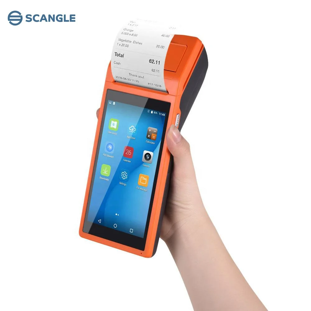 

Factory 5.5 inch Handheld POS System Android PDAs Wireless POS Machine For SRS Reload System/ Lottery POS