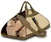 Factory Direct Oem Durable Canvas Firewood Log Carrier Bag