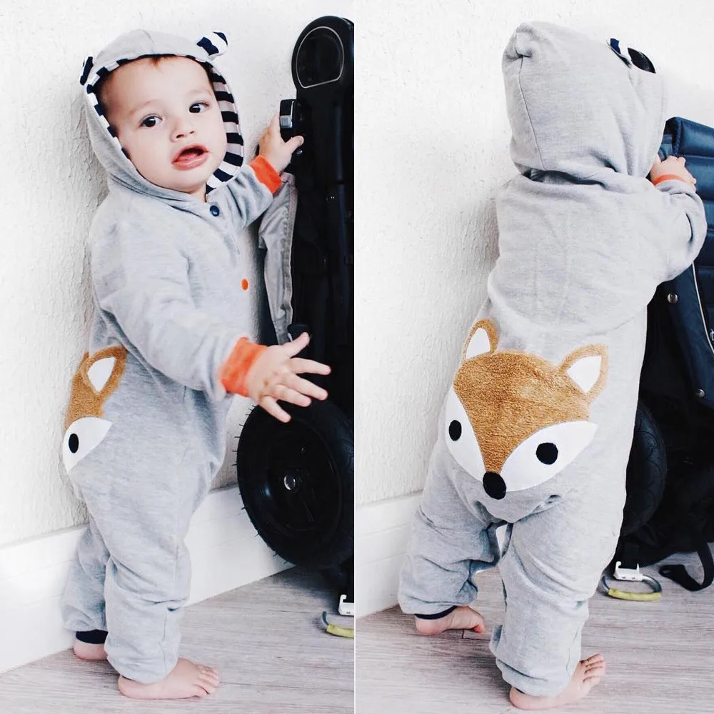 

Spring Cute Fox Kids Sleepwear Toddler Bodysuits NewbornToddler Baby Romper