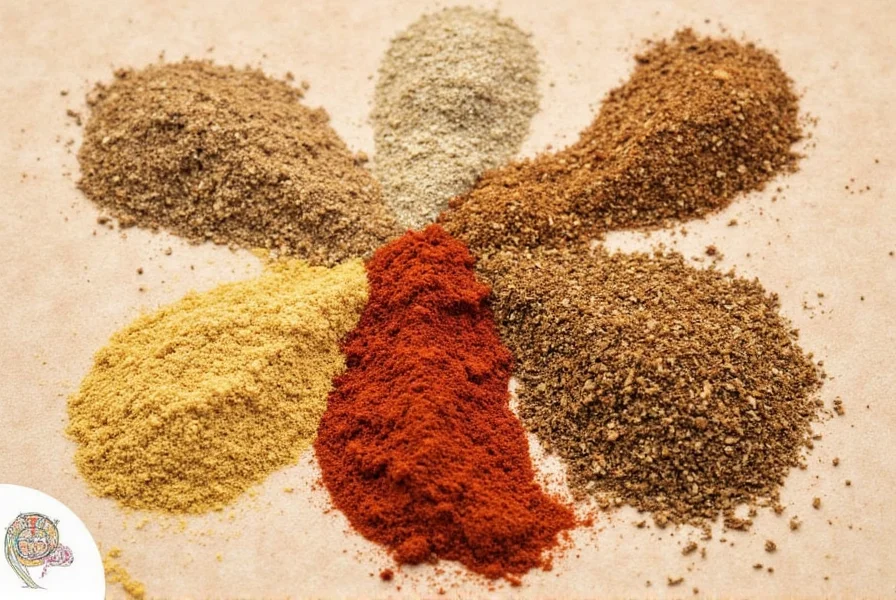 Berbere spice in wooden bowl