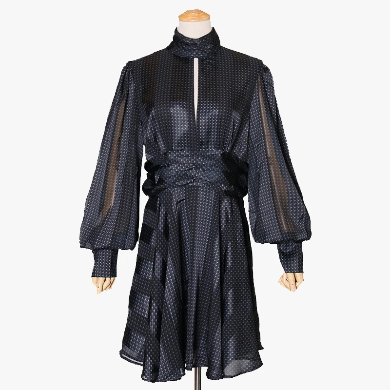 

Big Swing Type Middle Skirt  Commuter Middle Skirt Long Sleeve Ladies Maxi Dresses Long