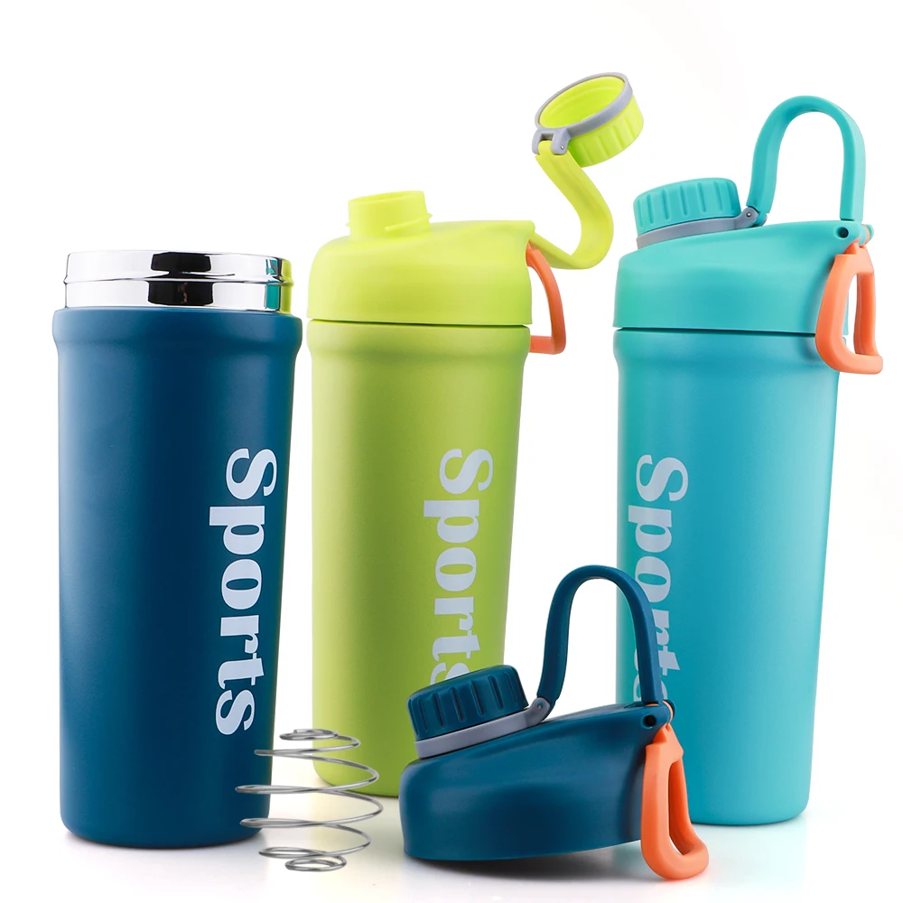 

2021 New Trend 820ml Insulated Double Wall 304 Stainless Steel Gym Protein Shaker Bottle