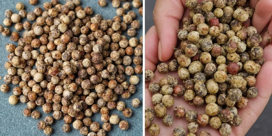 Peppercorn grinding and toasting techniques