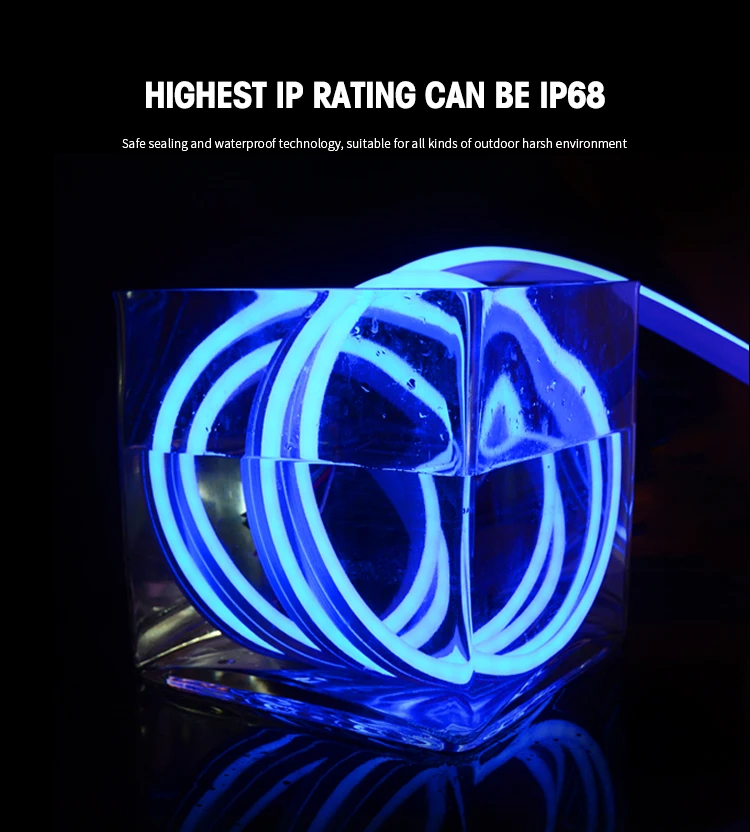 Waterproof Multi Color Changing LED neon Strip DC 5V soft and Flexible RGB LED NEON LIGHT Strip