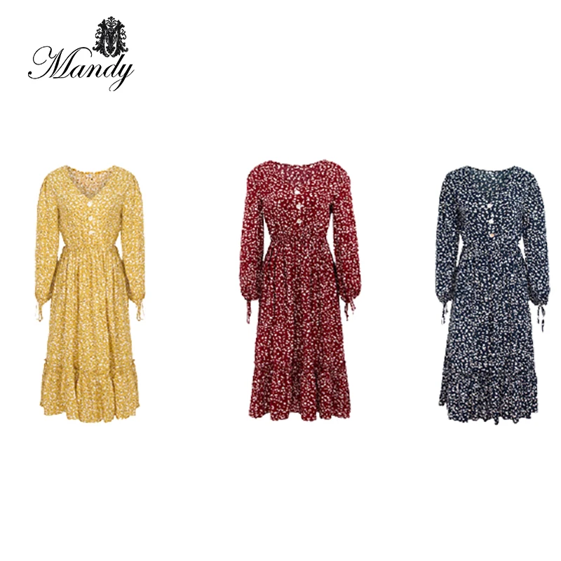 

2021 New arrival red slip maxi dress long sleeve women