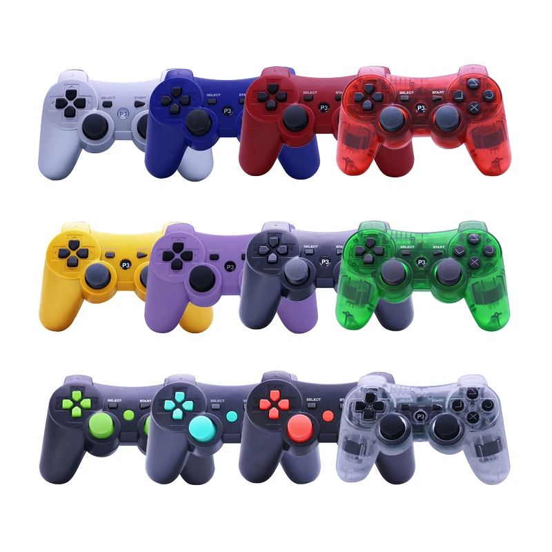 

Wireless BT Game Controller Remote Joystick Joypad Gamepad for Playstation 3 PS3 Double Shock, 12 colors