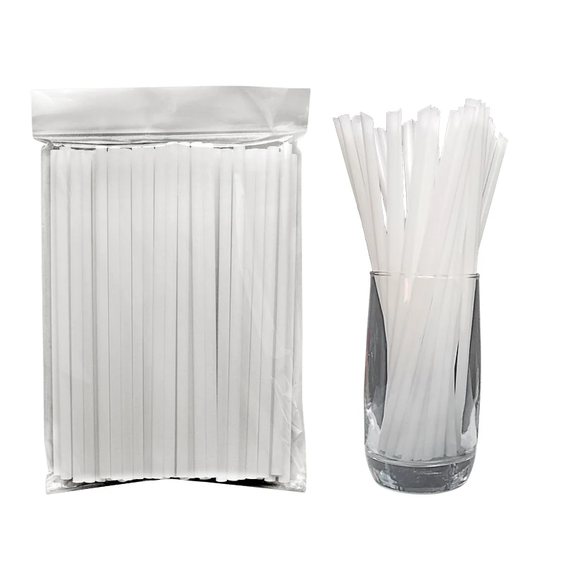 

EN13432 Corn starch plant-based 100% biodegradable Bubble Tea big jumbo PLA straw, Customized color