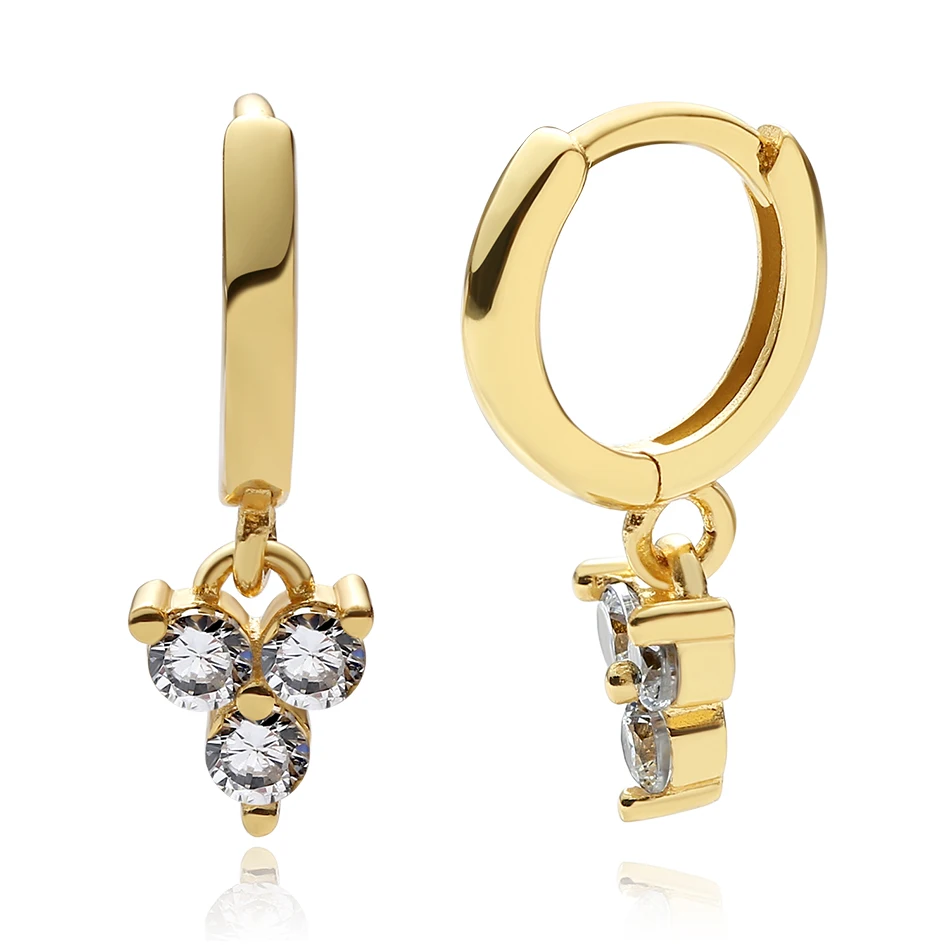

gold jewelry wholesale distributors 925 sterling silver 18k gold plated sparkly lotus hoop earrings for women
