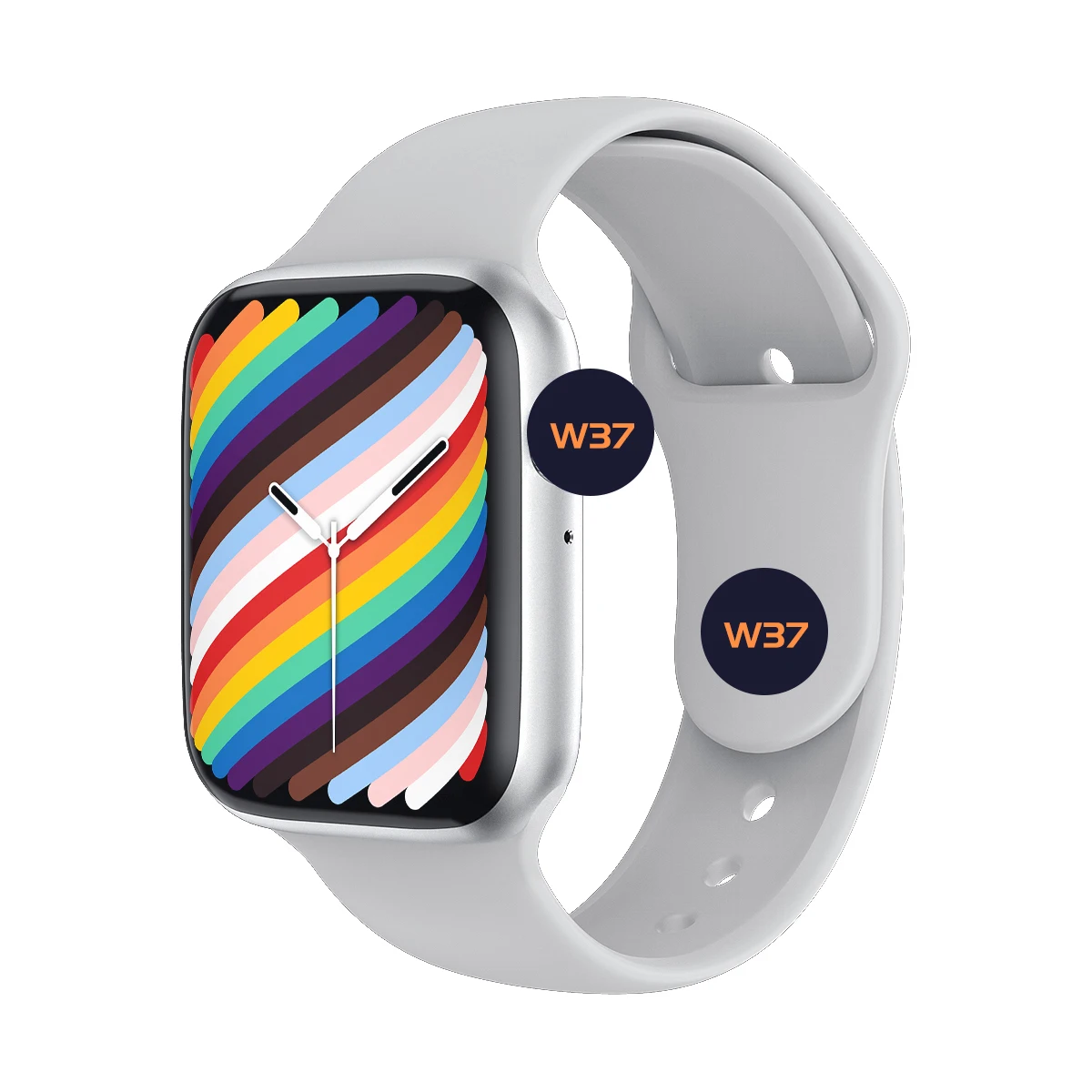 

w37 w37 plus square smartwatch waterproof series 6 7 relojes inteligente bracelet w37 seri smart watch 6 7, 4 color