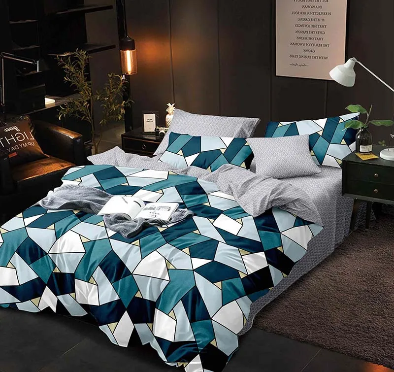 Digital Printed Bed Sheet Quilt Cover Bedding Set Bed Bedsheets And