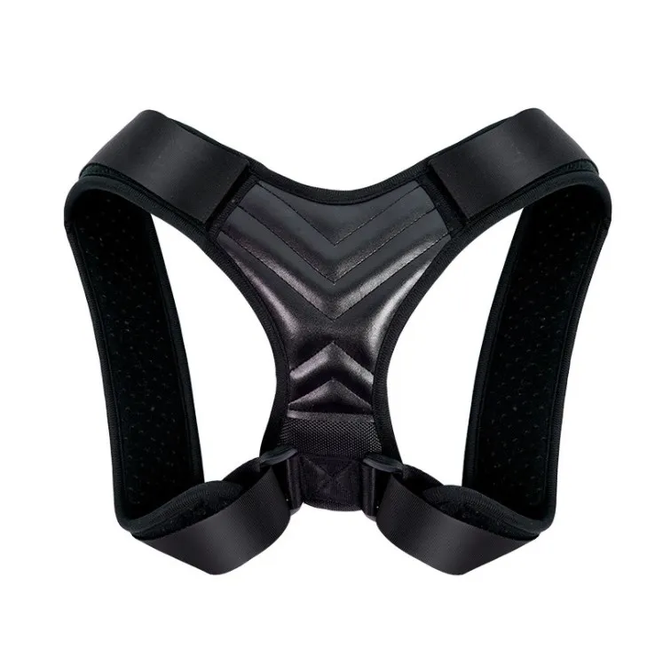 

Adjustable shoulder posture corrector back brace in back support, Black