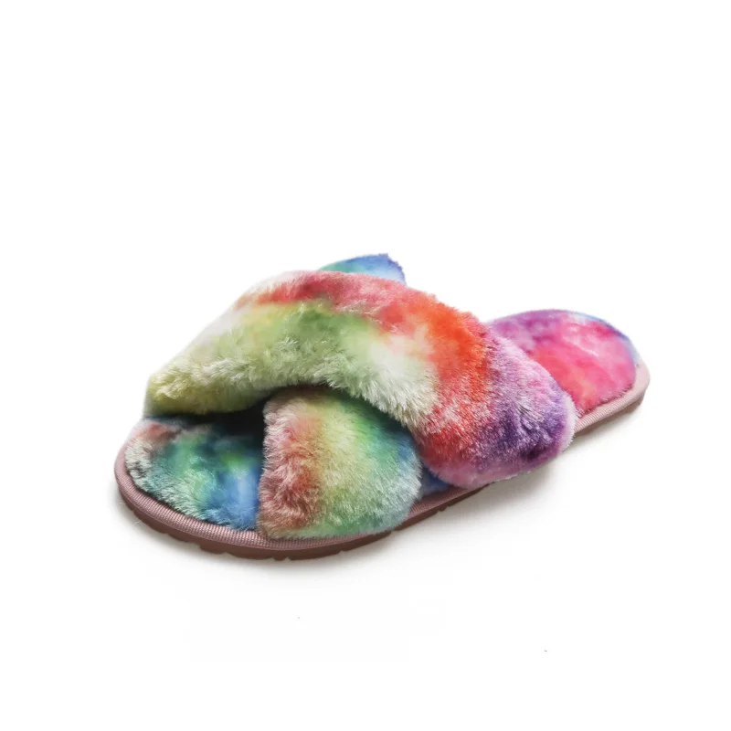

new trends women's fur winter indoor slides, 9 colors