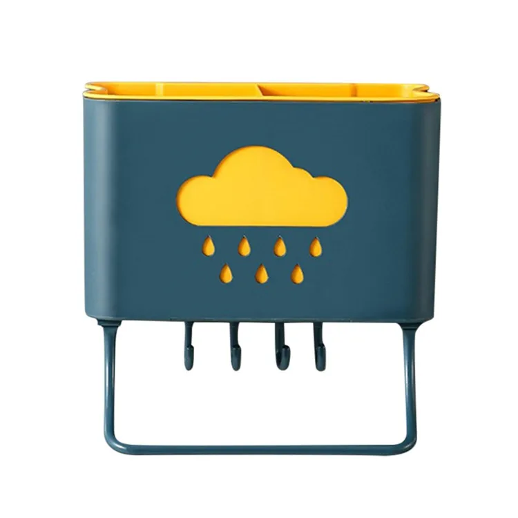 

A544 Multifunctional Wall-mounted Fork Knife Cutlery Chopstick Holder Kitchen Gadgets Free Punching Drain Chopstick Cage