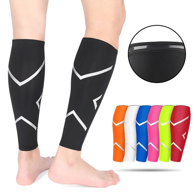 

Factory Price Calf Compression Sleeves Men Running Socks for Shin Support Relief Leg Varicose, Black white orange yellow red blue pink