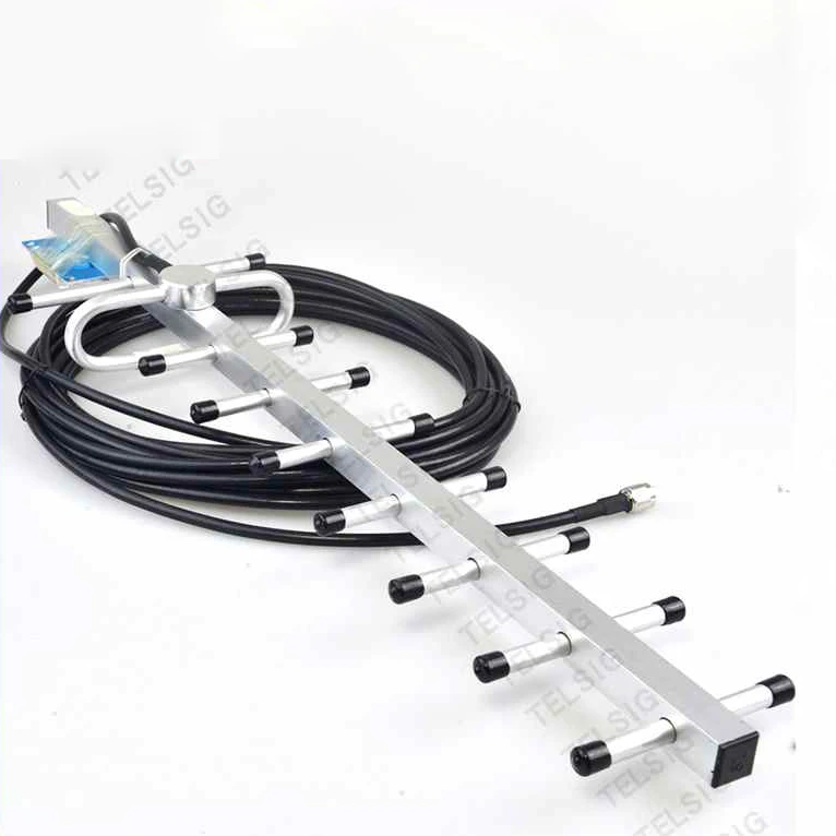 
High Gain Wireless Outdoor GSM 2G 3G 4G LTED 9 Unit Yagi Antenna 