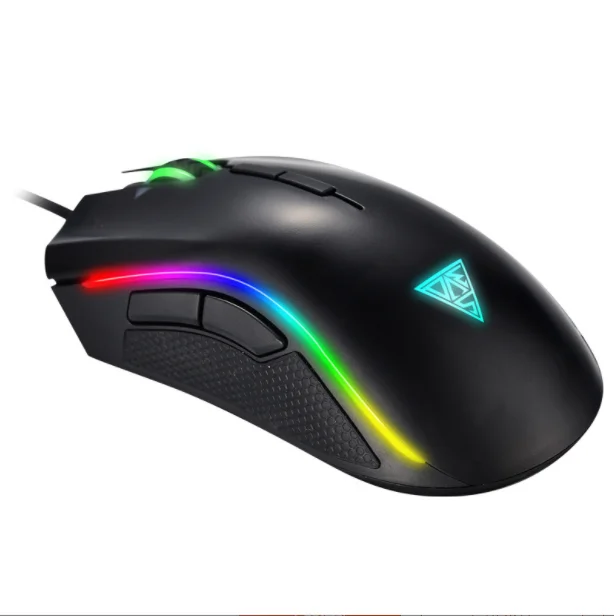 

Wired LED flash Office business games Light wired mouse games esports mouse, Black