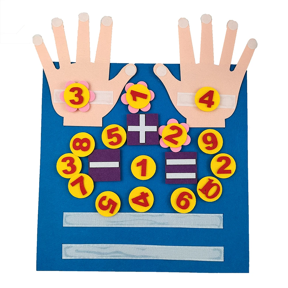 

2022 New design Eco friendly early educational toys finger number Counting busy board for toddler learning