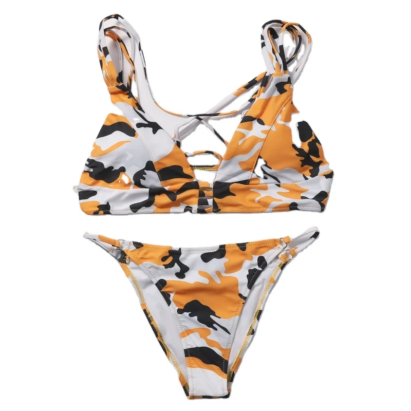 

High Waist Bikini Woman Swimsuit Custom Made for Women Adults Customized Logo Printing 1pc/opp Bag OEM Designs Customized Color