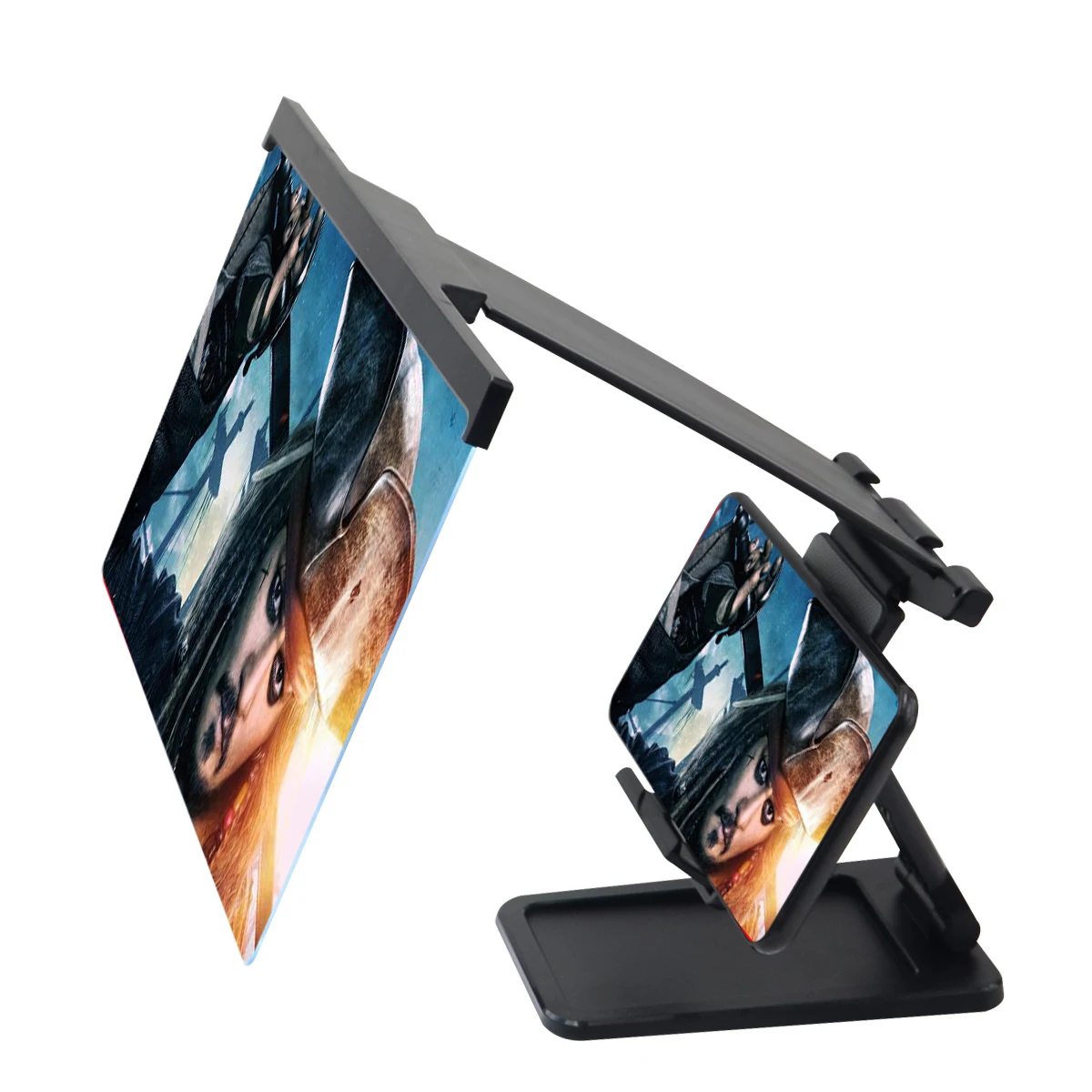 

Factory Direct Selling 12 Inch Mobile Phone Desktop Folding Bracket Video Screen Magnifier HD Video Holder Stand